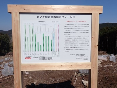 フィールド案内の看板設置