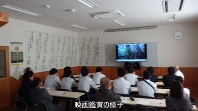 映画鑑賞の様子