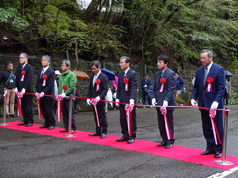 菊池渓谷山開きテープカット