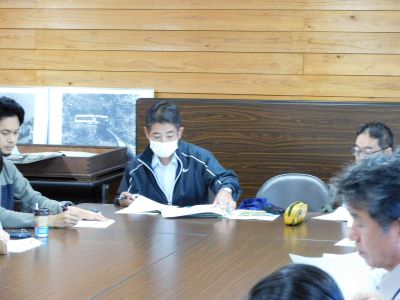 屋久島署の対策説明（岩下業務総括）