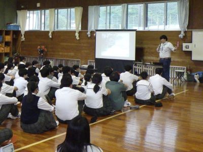 登山の注意事項を説明