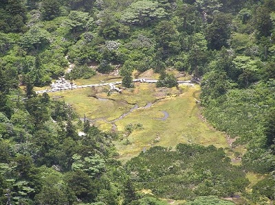 黒味岳から見た花之江河