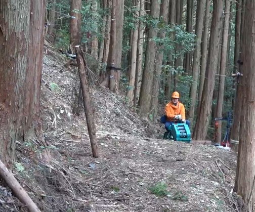 電動集材機の紹介