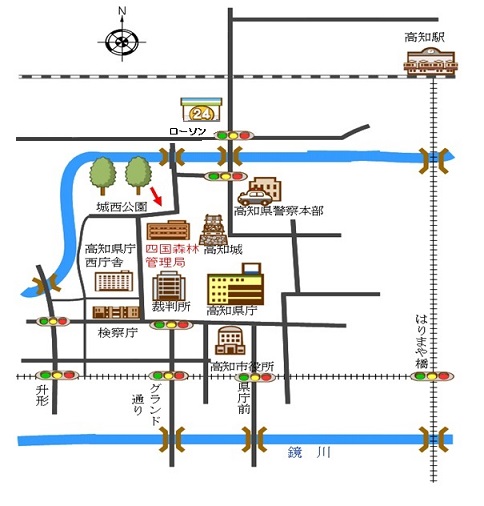 センター位置図