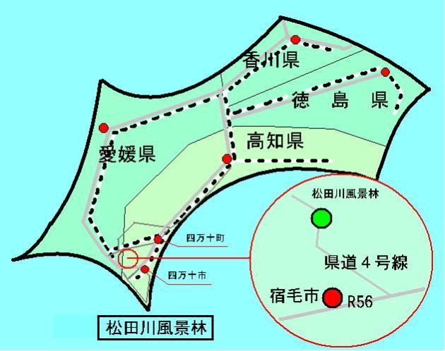 松田川アクセスマップ