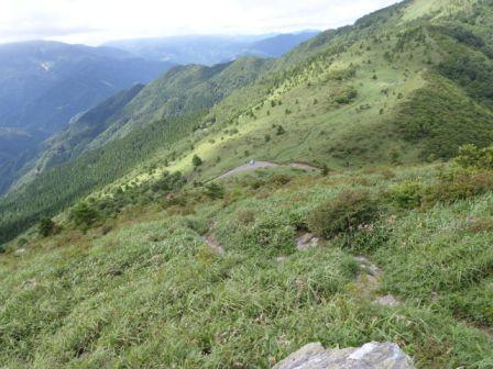 落合峠：矢筈・烏帽子山