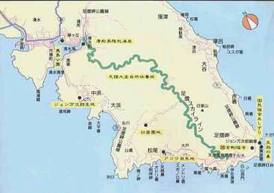 足摺地区の地図