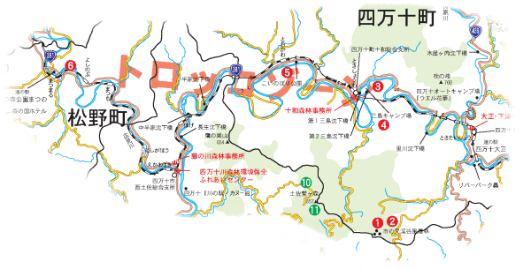 トロッコゾーンの地図