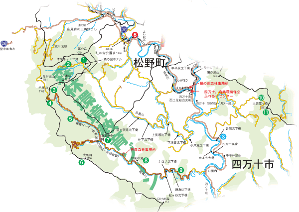 森林環境教育ゾーンの地図