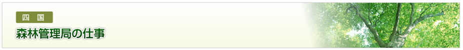 四国森林管理局の仕事