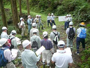 現地検討（作業道）