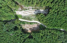 地すべり防止工事箇所（記念植樹会場）
