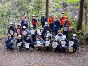 集合写真撮影風景