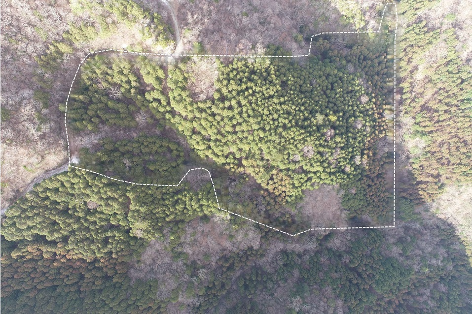 八風呂五斗尻山243にドローン撮影画像