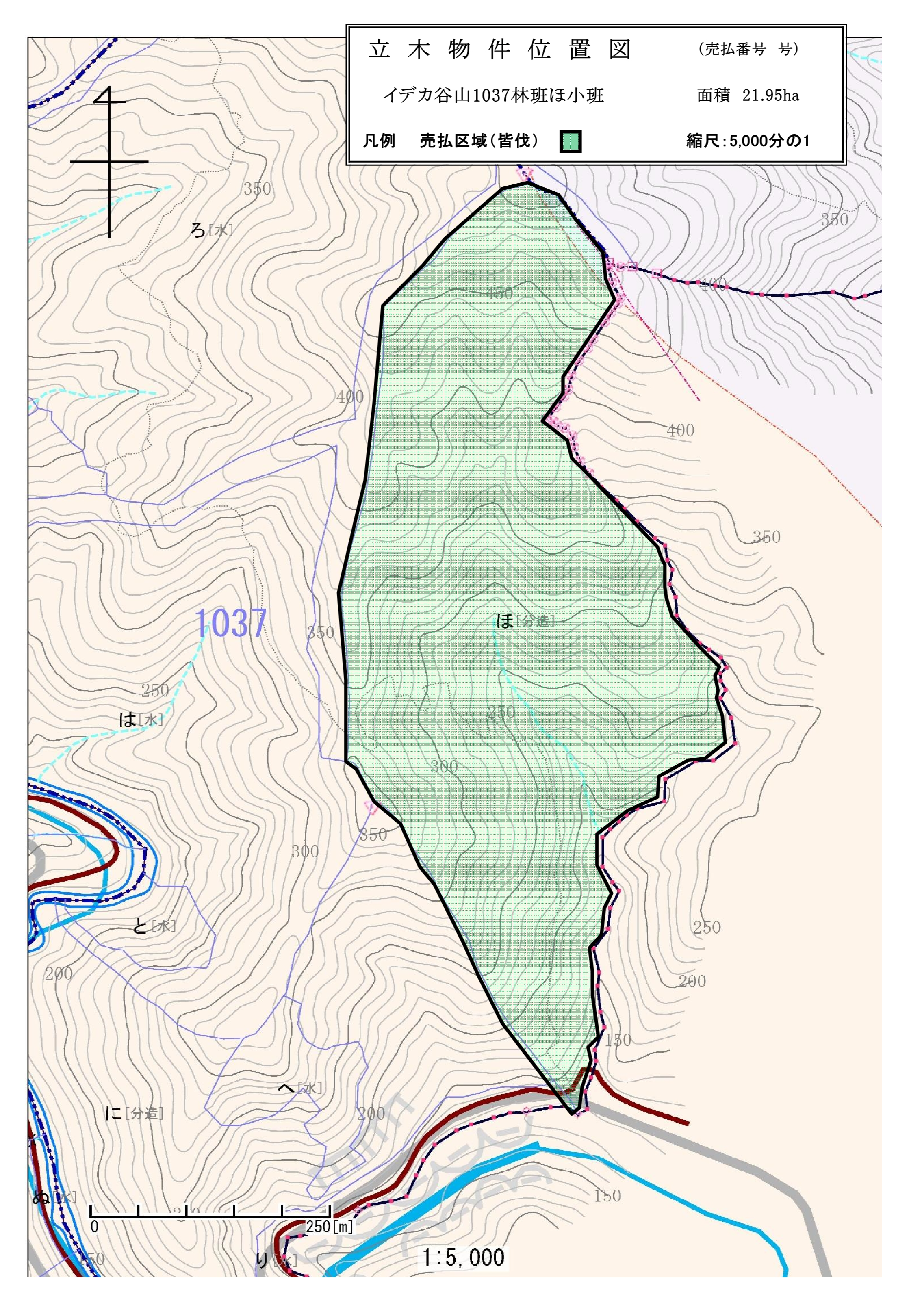 イデカ谷山1037ほ位置図