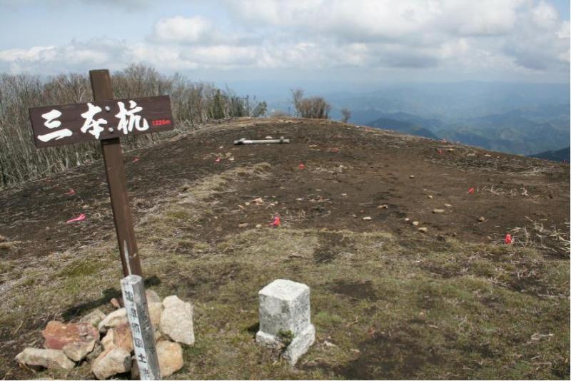 裸地化した山頂（平成19年4月）