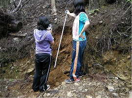 土壌サンプルの採取