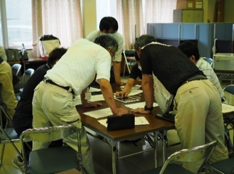 自動飛行の設定中