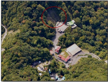 剣山リフトの崩壊地
