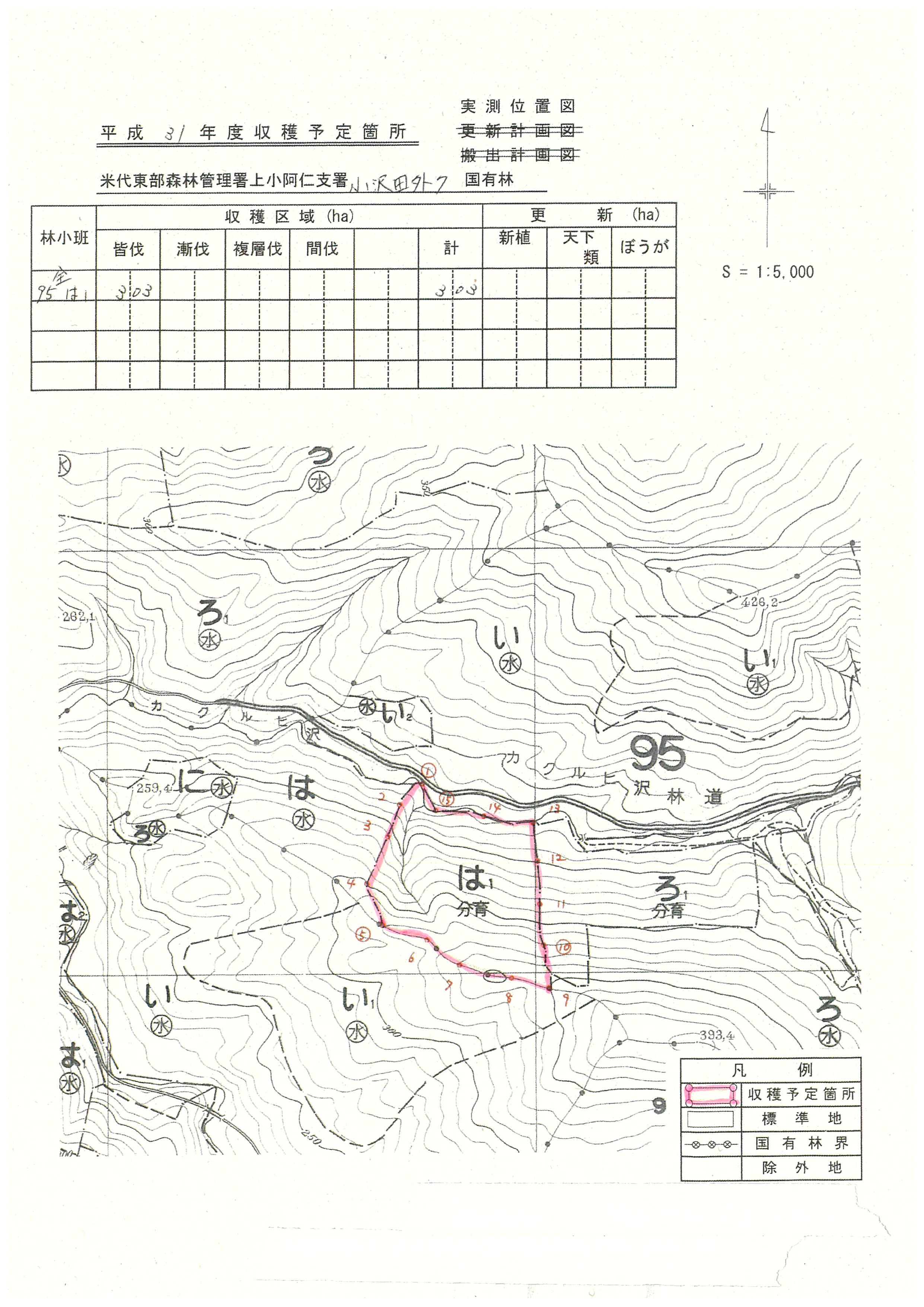 ９５は１五千分の一