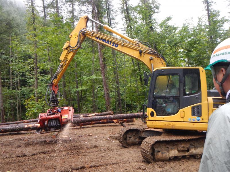 プロッセサによる造材