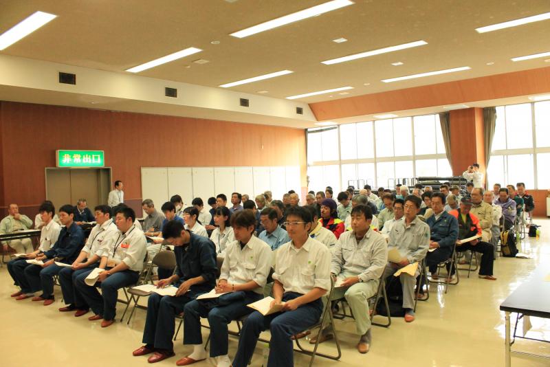 労働災害防止対策の様子