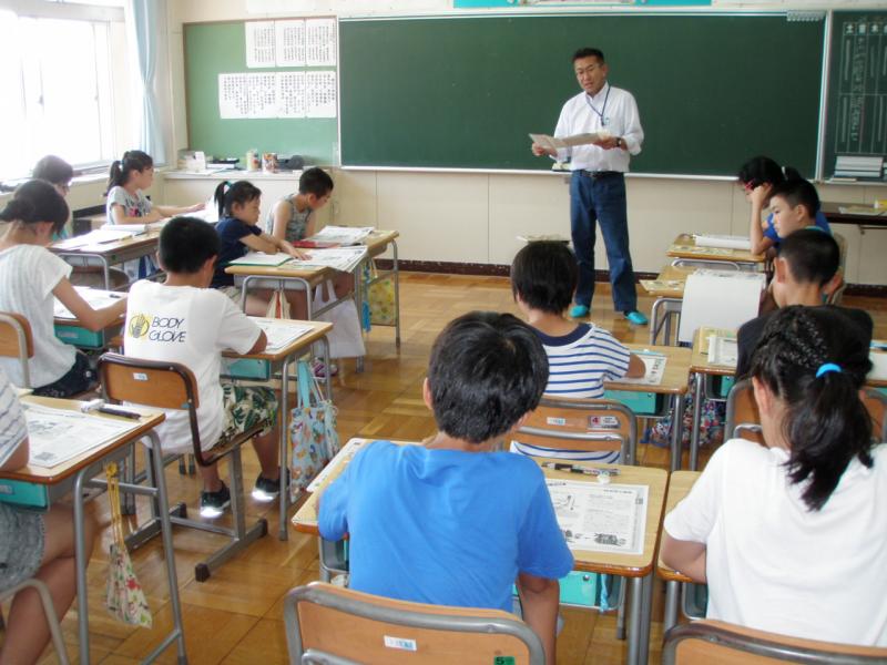 下川大内小出前授業