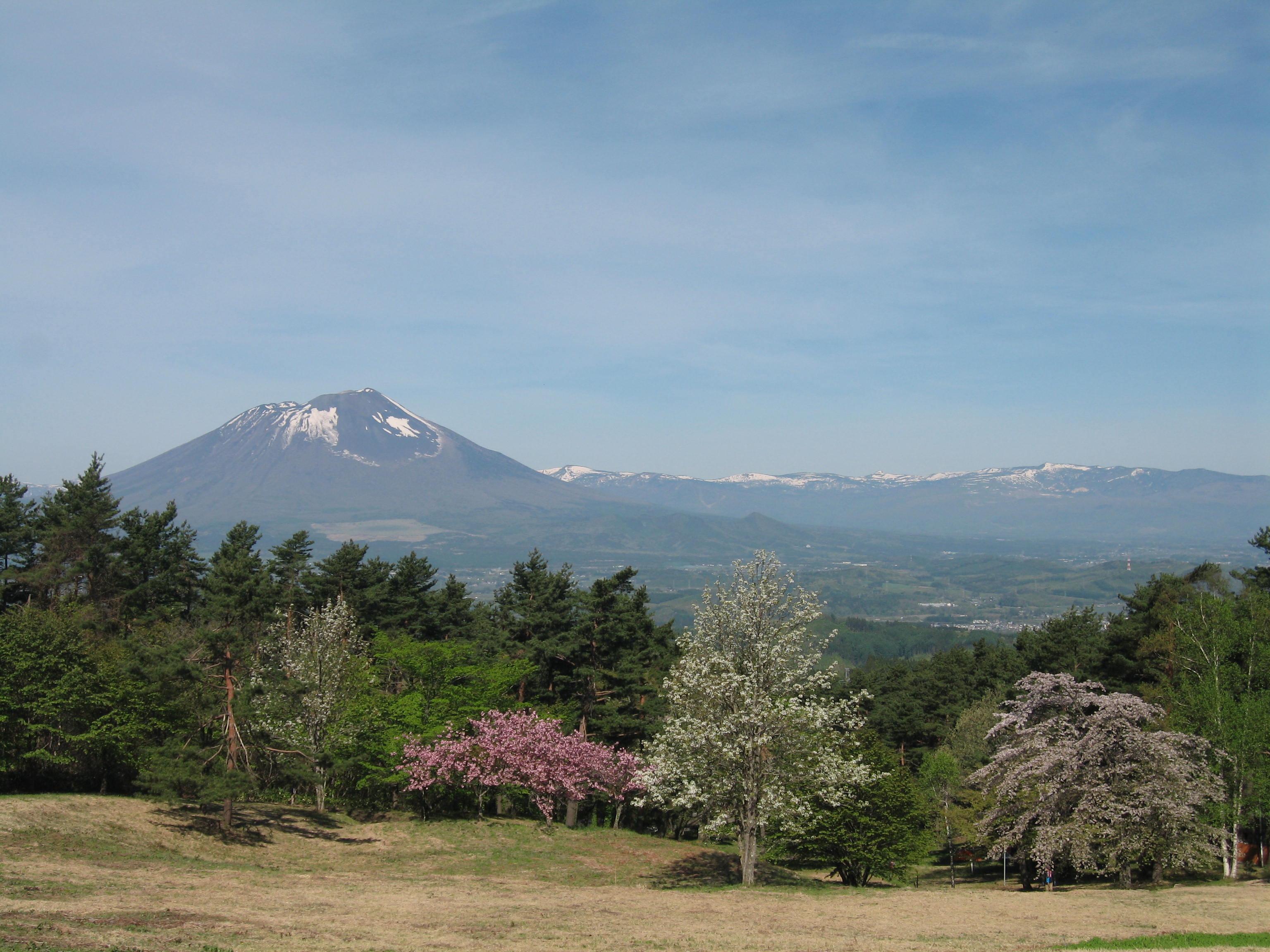 姫神山から見た岩手山