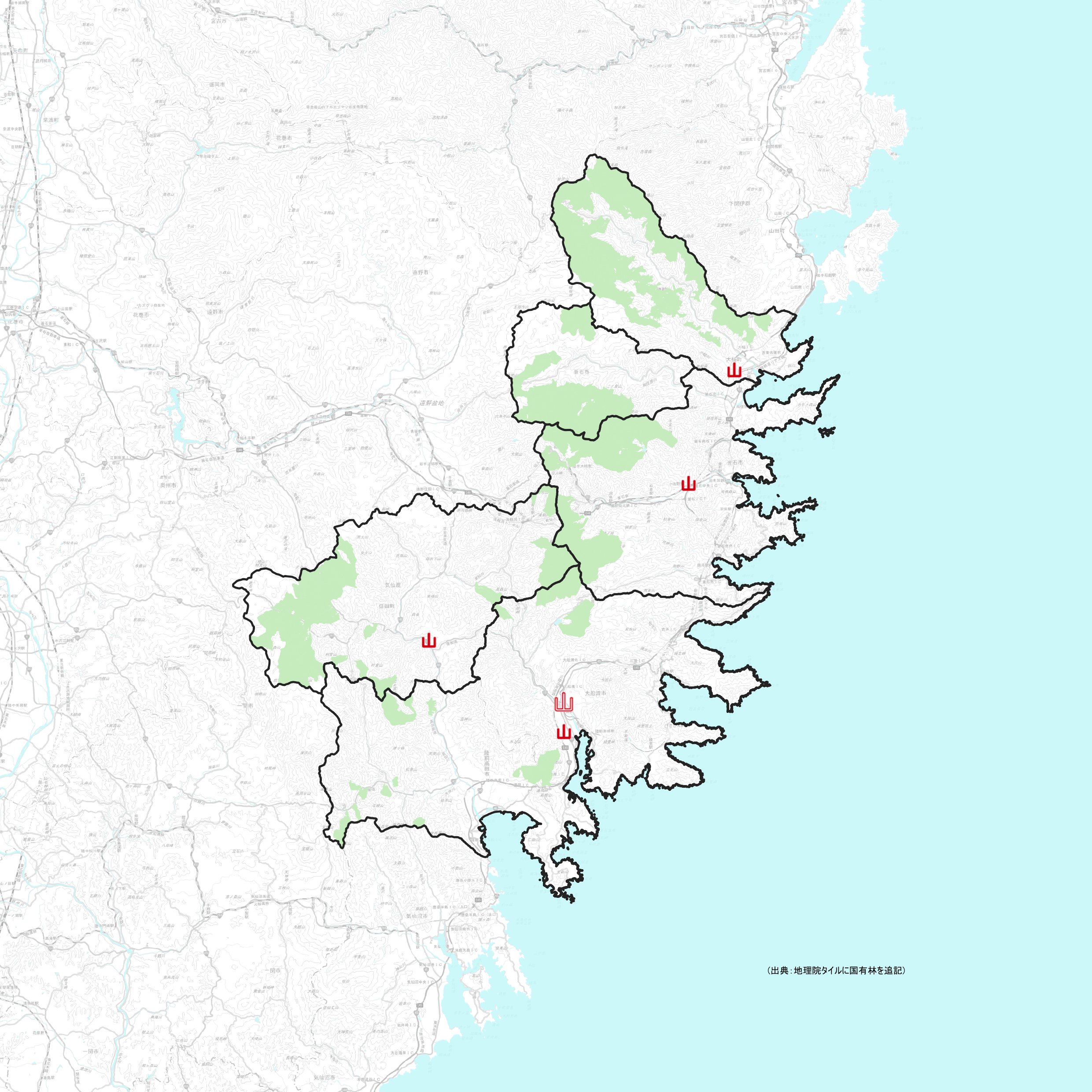 三陸中部管内図