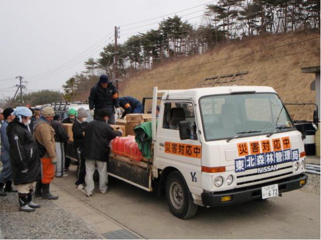 3月20日南三陸町へ支援物資を搬送