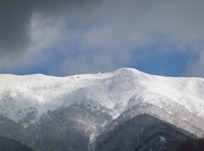 冬の白神岳