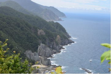 仏ヶ浦展望台付近からの遠景写真