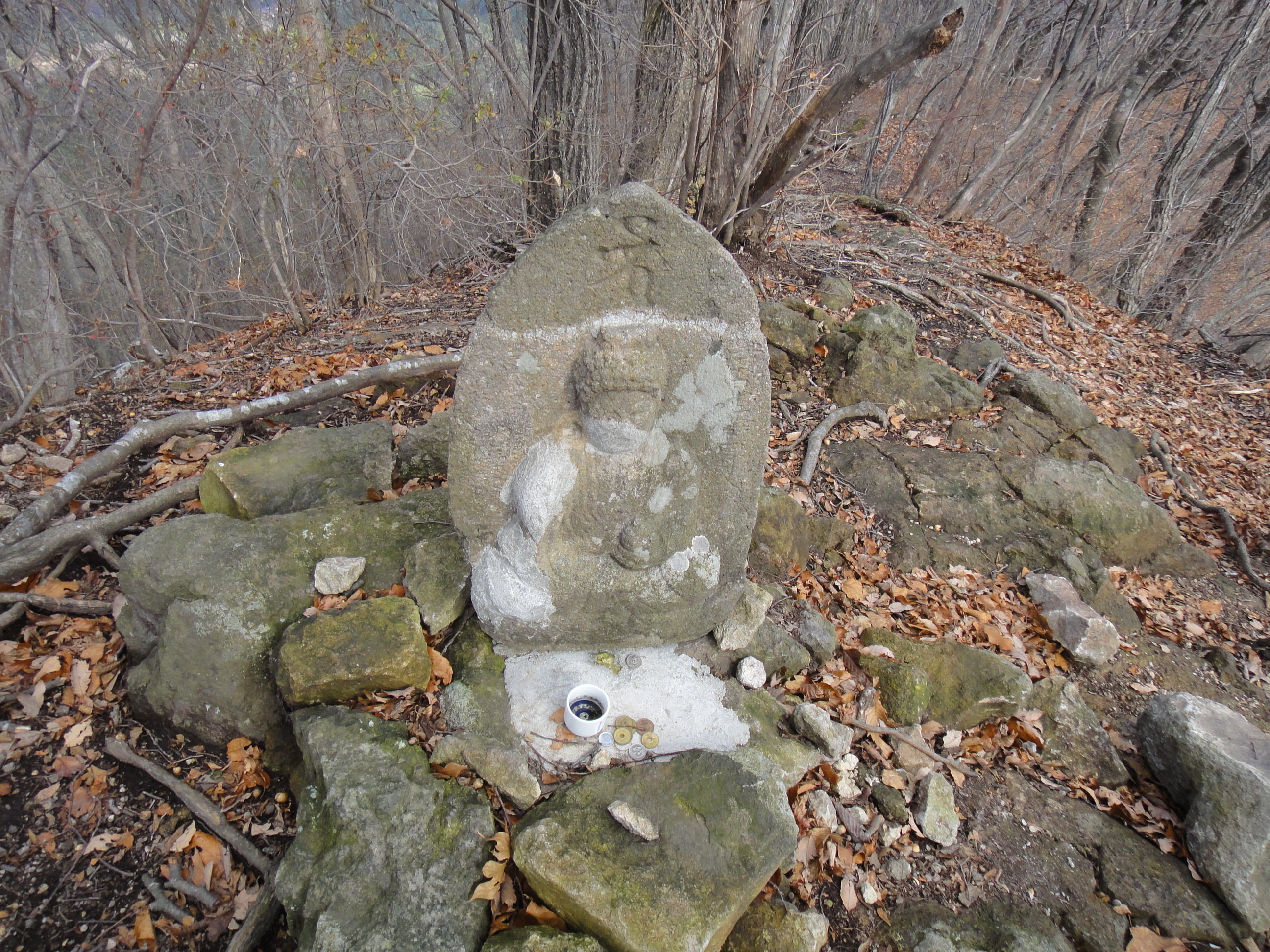 大倉山の薬師如来石像