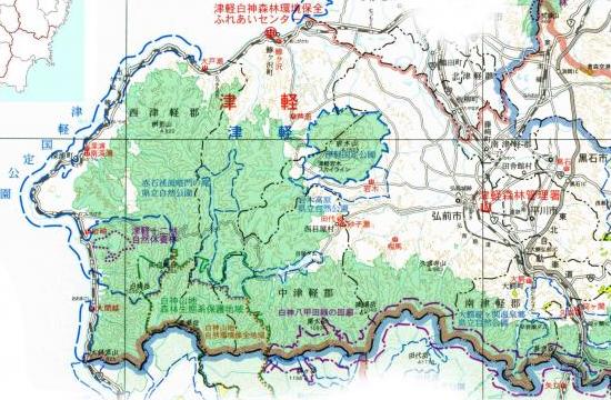 津軽十二湖位置図2