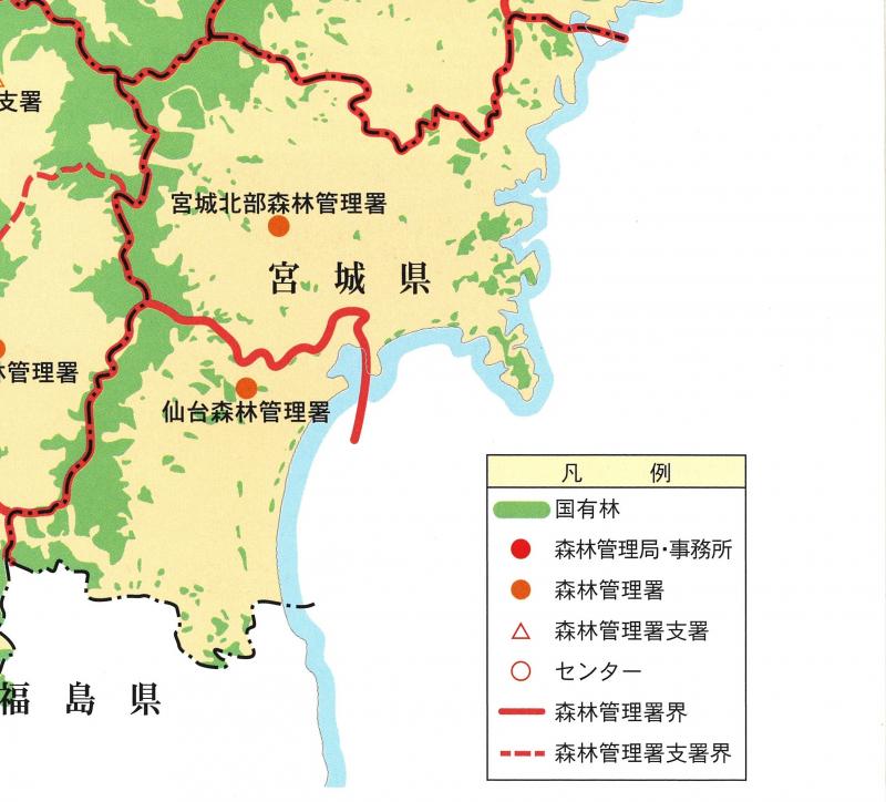 管内図（宮城県）