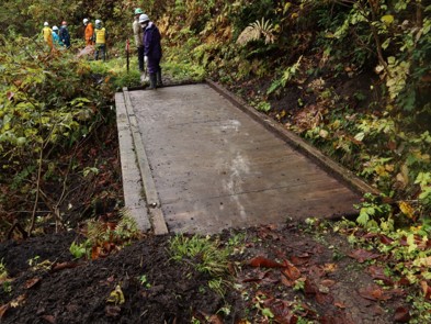 整備された遊歩道