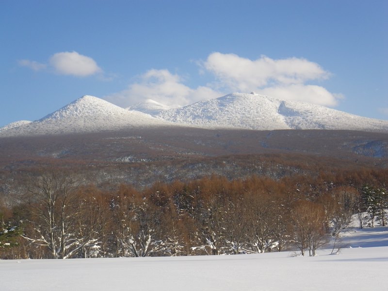 萱野高原からの八甲田連峰