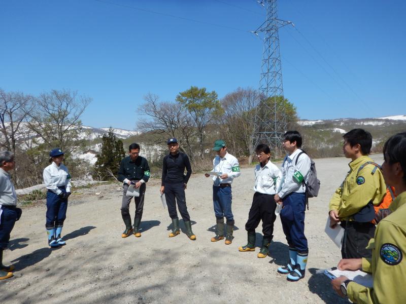 朝日山地のパトロール写真