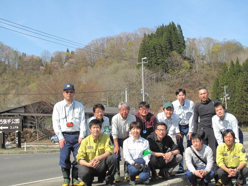 朝日山地のパトロール写真