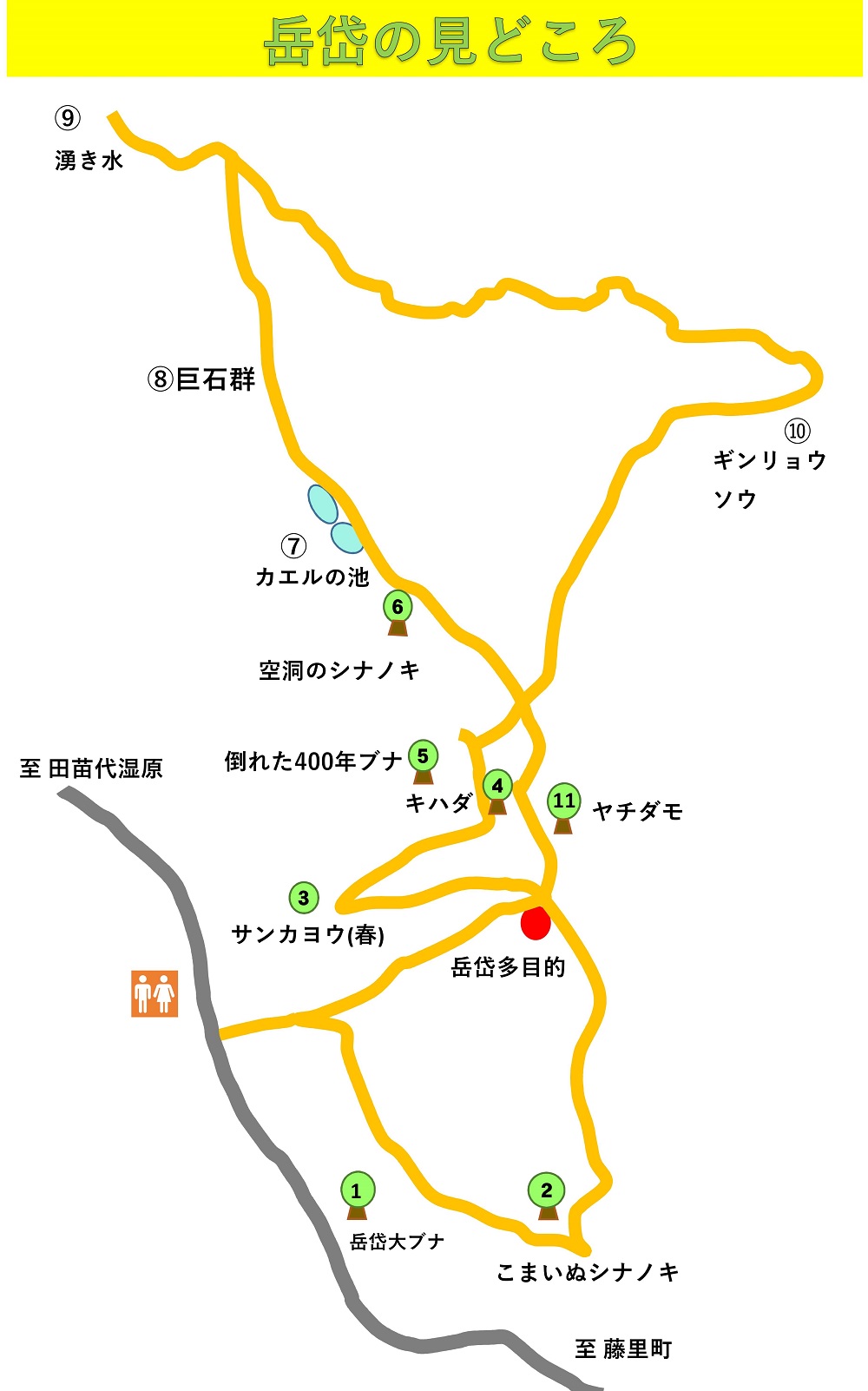 岳岱の見どころ