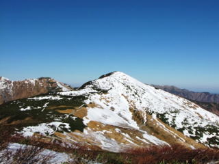 西朝日岳、中岳