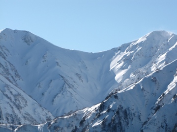 倉手山から石転び沢上部