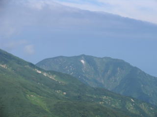 梶川峰付近から朳差岳