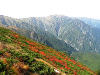 御前坂から烏帽子岳