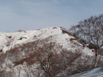 滝切合付近から地蔵岳