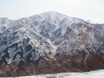 御坪付近から飯豊山