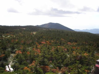 天狗岩から西大巓方向