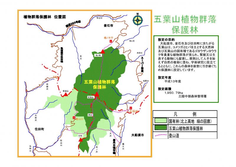 五葉山植物群落保護林紹介写真02