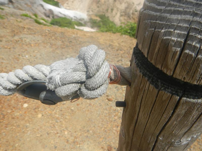 ロープ補修