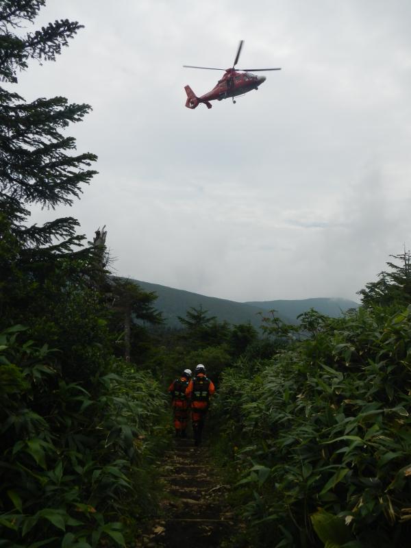 この後、登山者はへりで無事搬送されていきました。